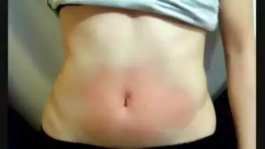 the first video of Paula at 18 years old Belly punch & navel part 2