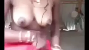 XXX whore has boobs for her Desi lover in this private video