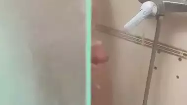 Latin milf spying on her stepson as he jerks off and wants to cum in his mouth