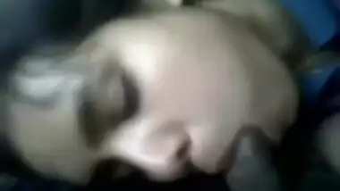 lady slobbers on a dong in amateur Indian oral sex sex tape