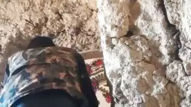 Pashto bhabhi fuck in standing position in rock house