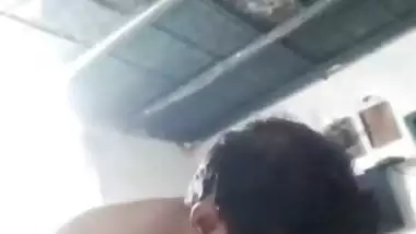 Horny Jija chews big boobs of Sali in a local bf video