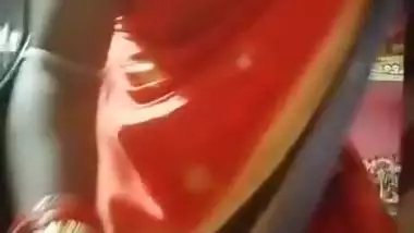 Bhabhi in village stripping saree and nude show