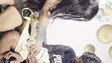 Masked Indian slut blindfold blowjob and hot sex