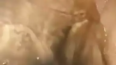 Nude MMS of a sexy GF sucking her lover’s dick in a bathtub