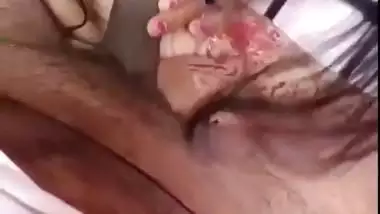 Marathi sex of a Nagpur lady sucking a dick and riding on it