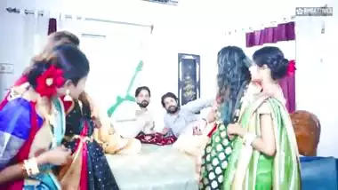 Desi Tharki Indian Jamindar Brothers Share their Four wives at the same Time For Real GangBang ( Hindi Audio )