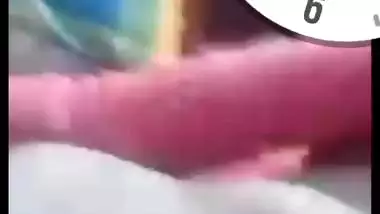 Mast boobs and pussy showing wife on video call