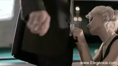 Blonde MILF Gives the Perfect CFNM Blow