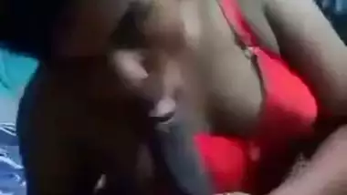 Desi MMS of a girl showing her boobs and sucking a dick