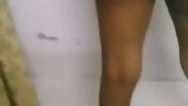 Today Exclusive- Sexy Desi Wife Nude Video Record By Hubby