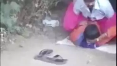 Tamil couple banging outdoor in a jungle gets caught on a , desi sex mms